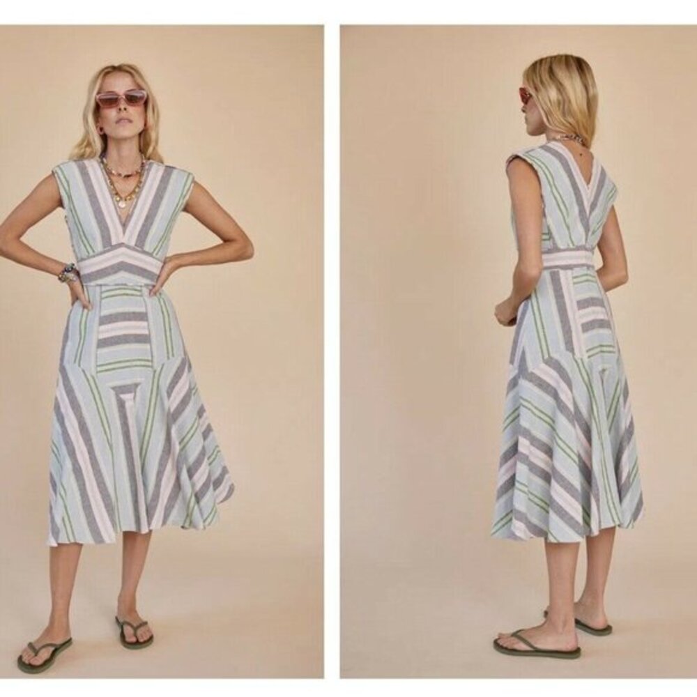 Hunter Bell Jordan Pastel Stripe Dress